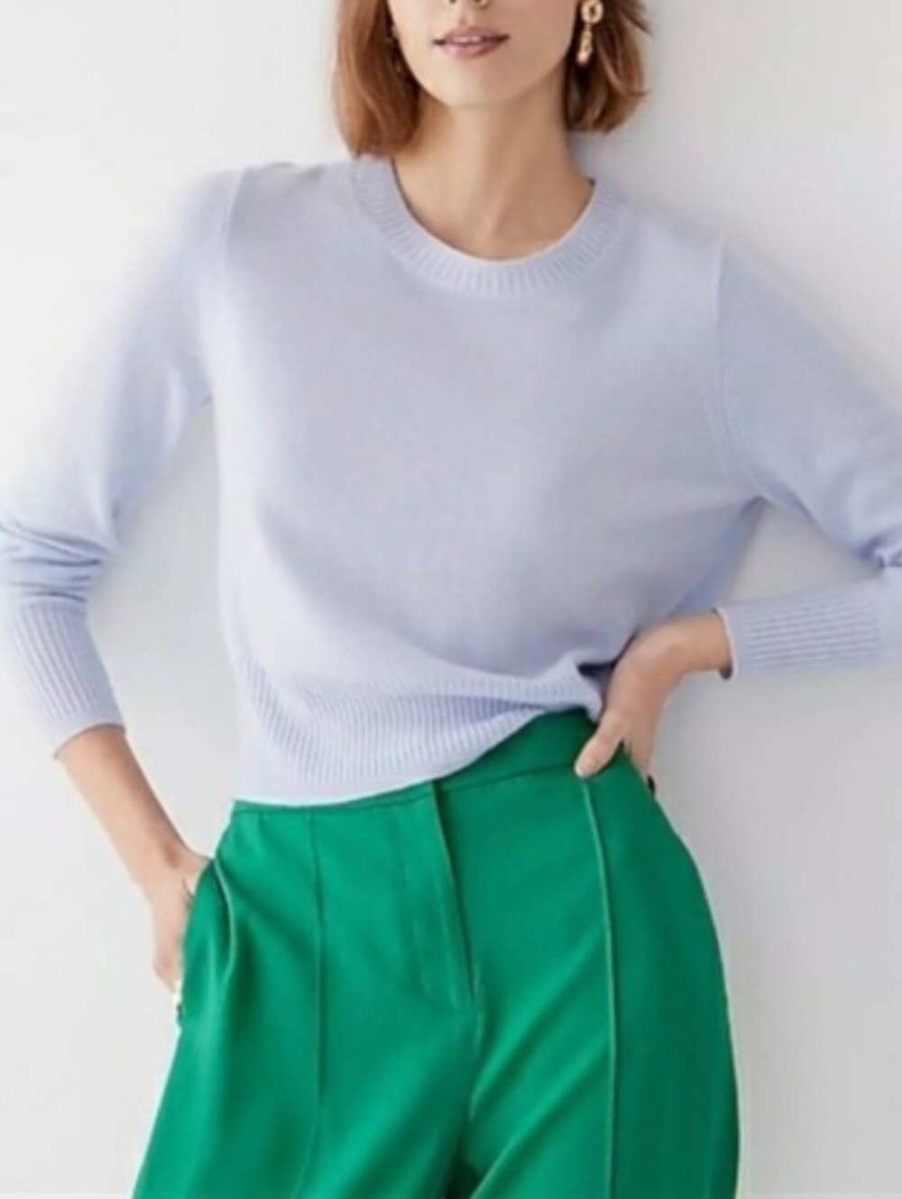 J. Crew Cashmere Shrunken Crewneck Sweater